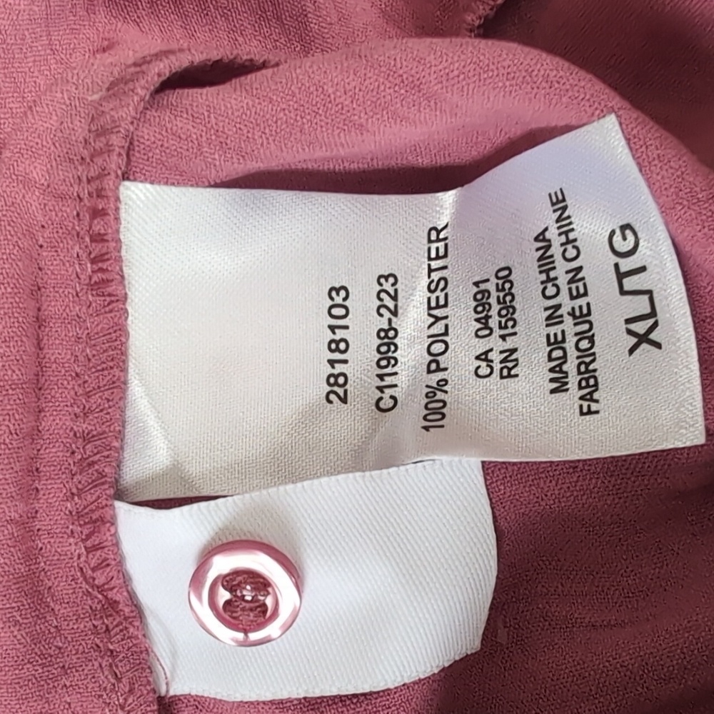 XL - Dalia V-Neck Blouse Dress Shirt - Picture 8 of 8